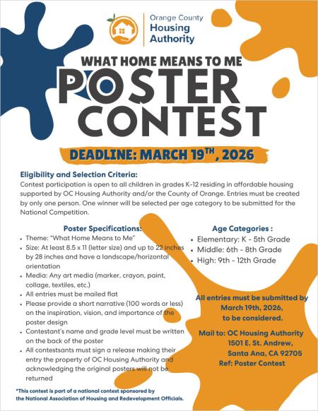 What Home Means to Me Poster contest